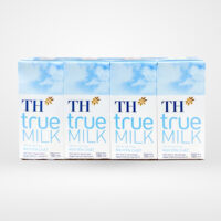Sữa tiệt trùng TH True Milk nguyên chất (vỉ 4 hộp x 180ml)