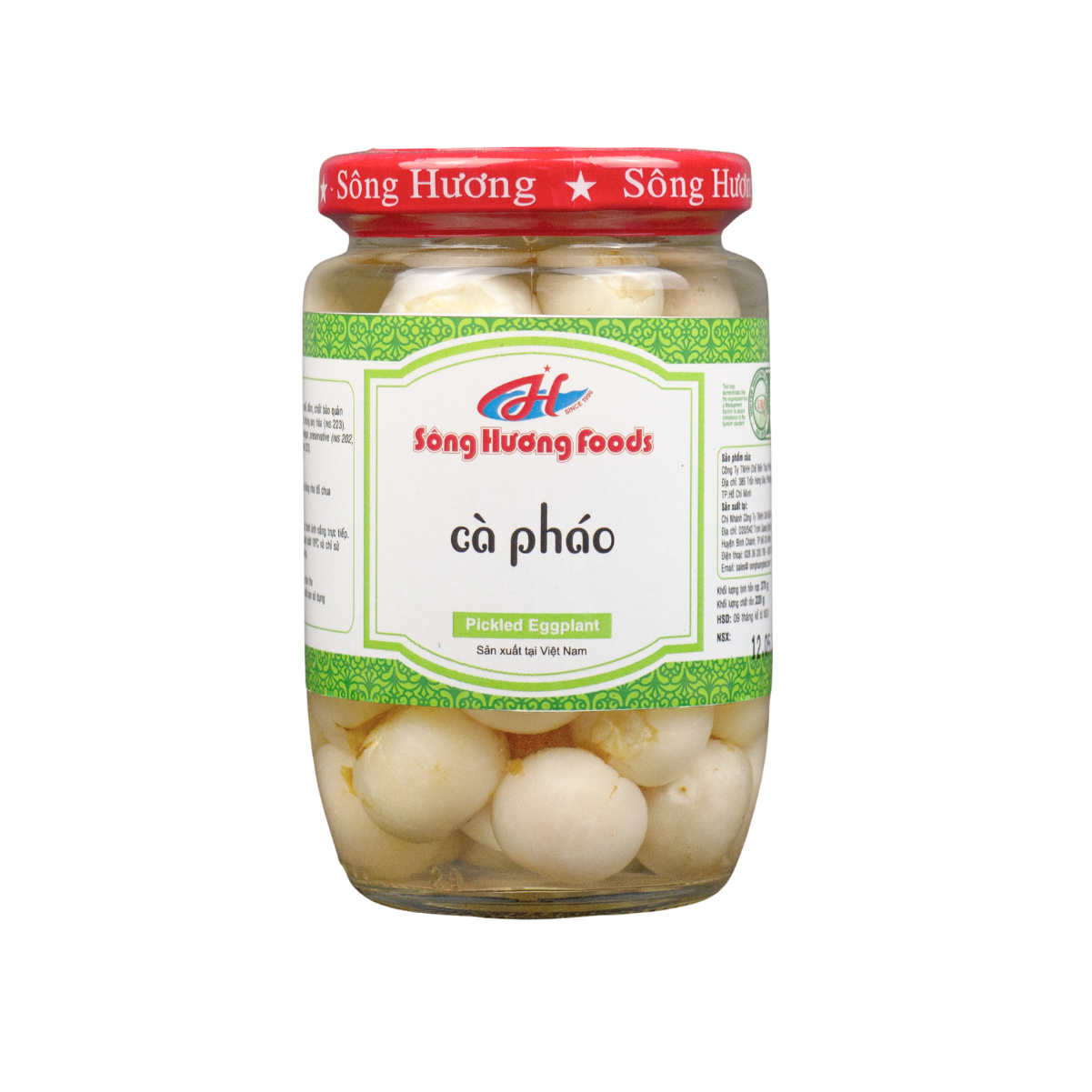 Cà pháo Sông Hương muối chua (hũ 390g)