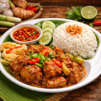 Cơm giả cầy (仿狗肉饭)