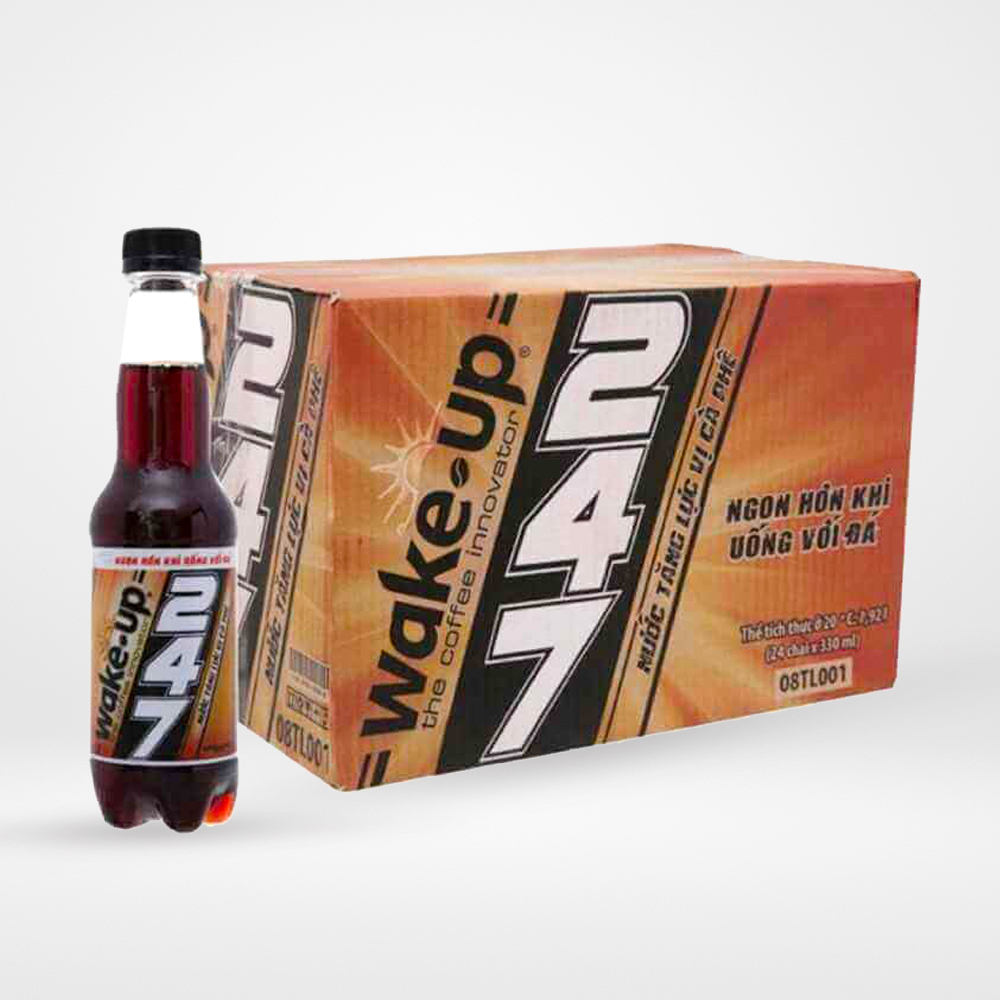 Nước tăng lực vị cà phê Wake up 247 (chai 330ml) - Ảnh 3