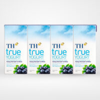 Sữa chua uống tiệt trùng TH vị việt quất 180ml (vỉ 4 hộp x 180ml)