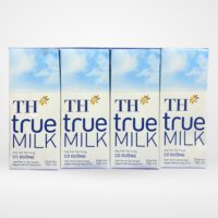 Sữa tươi tiệt trùng có đường TH True Milk hộp 180ml (vỉ 4 hộp x 180ml)