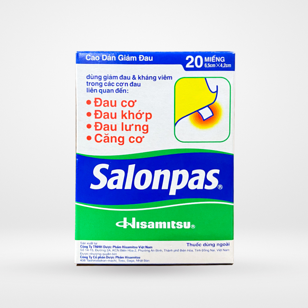 Miếng dán SALONPAS (hộp 20 miếng)