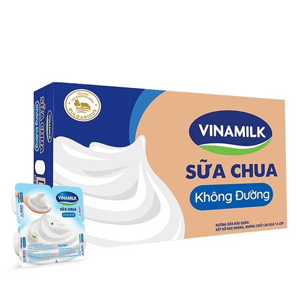 Sữa chua Vinamilk không đường 100g (vỉ 4 hộp x 100g) - Ảnh 2