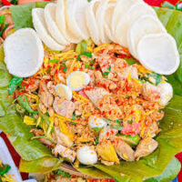Tré trộn đặc biệt mix nem chả ( 1 suất)