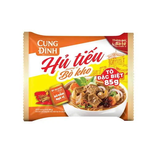 Hủ tiếu Cung Đình vị bò kho gói 85g